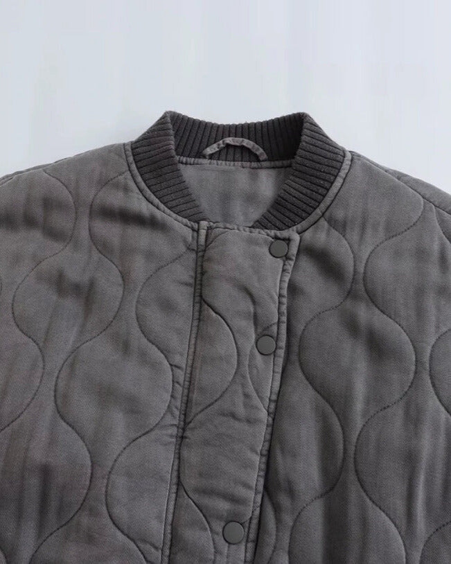 Selvia | Pikowana Kurtka Bomber