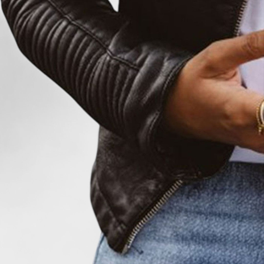 Veste en cuir élégante Santana