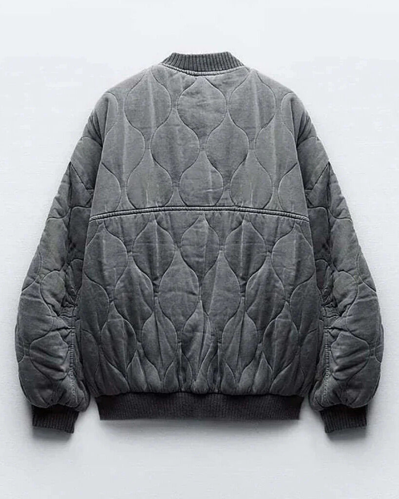 Selvia | Pikowana Kurtka Bomber
