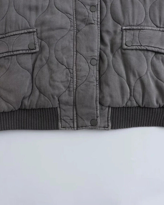 Selvia | Pikowana Kurtka Bomber