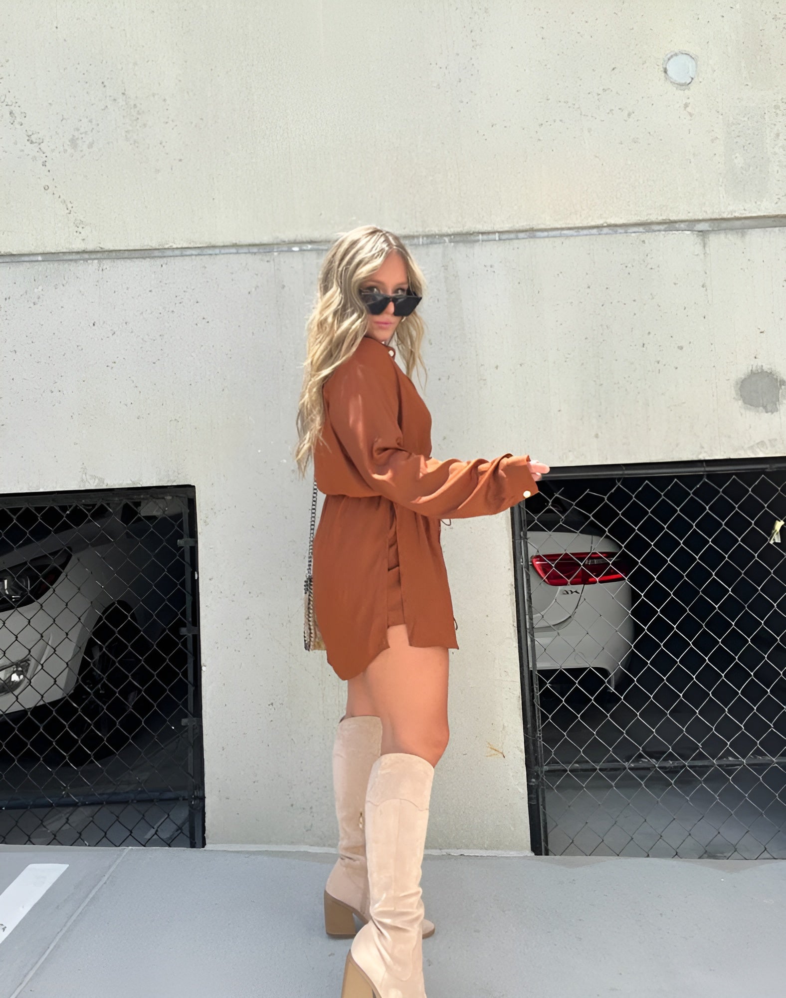 Natalia | Modna satynowa sukienka typu romper