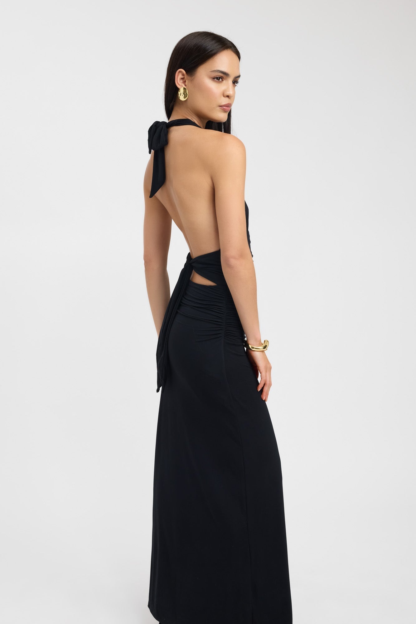 Alessia | Elegancka sukienka maxi na szyję