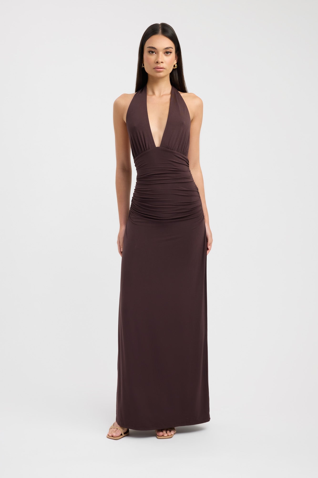Alessia | Elegancka sukienka maxi na szyję