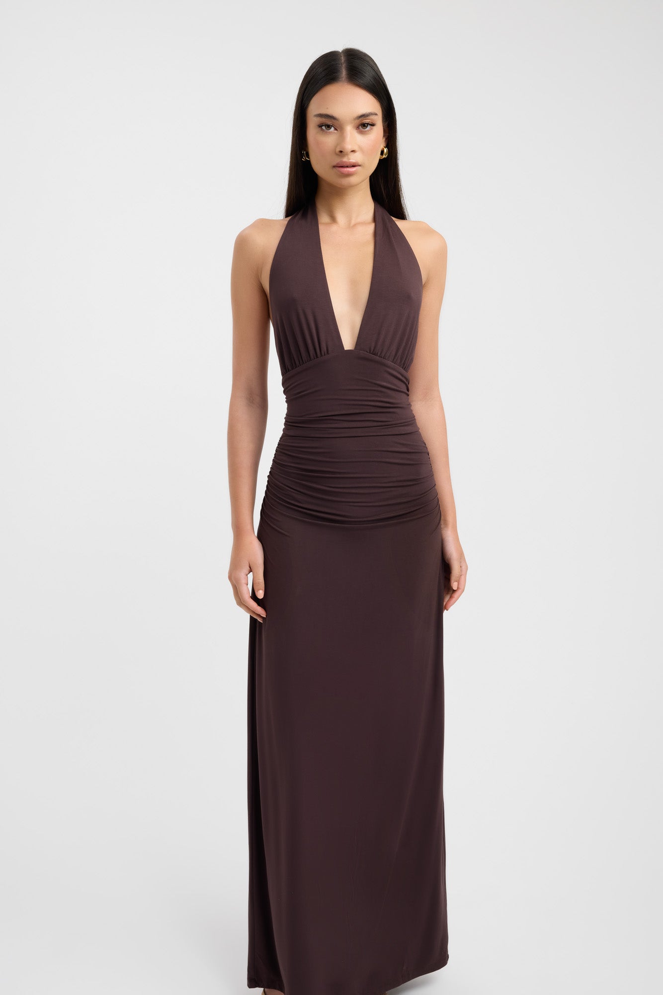 Alessia | Elegancka sukienka maxi na szyję