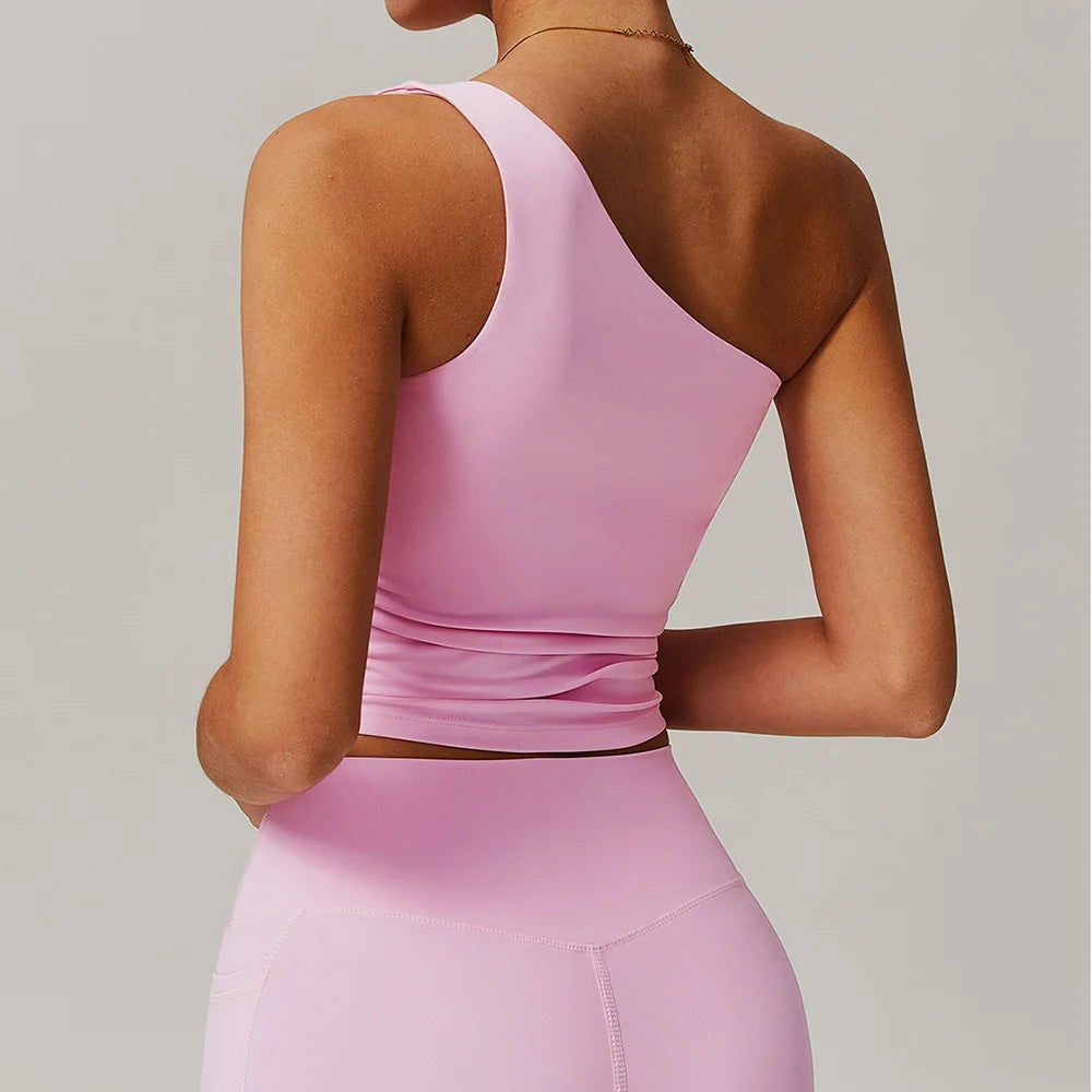 Gabriela | Jednoramienny stanik push-up sportowy