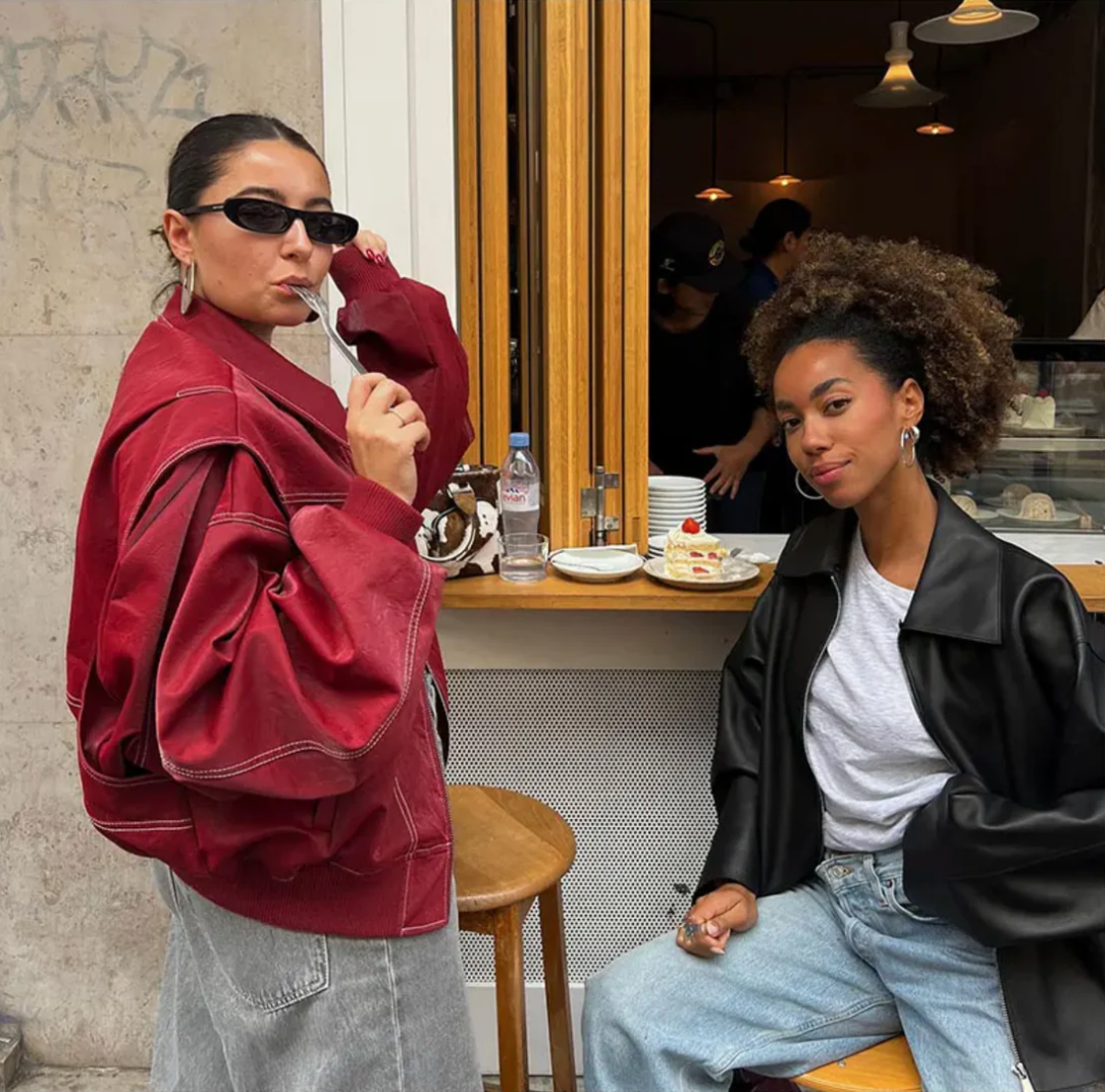 Marja | Veste bomber décontractée grande taille avec détails brodés