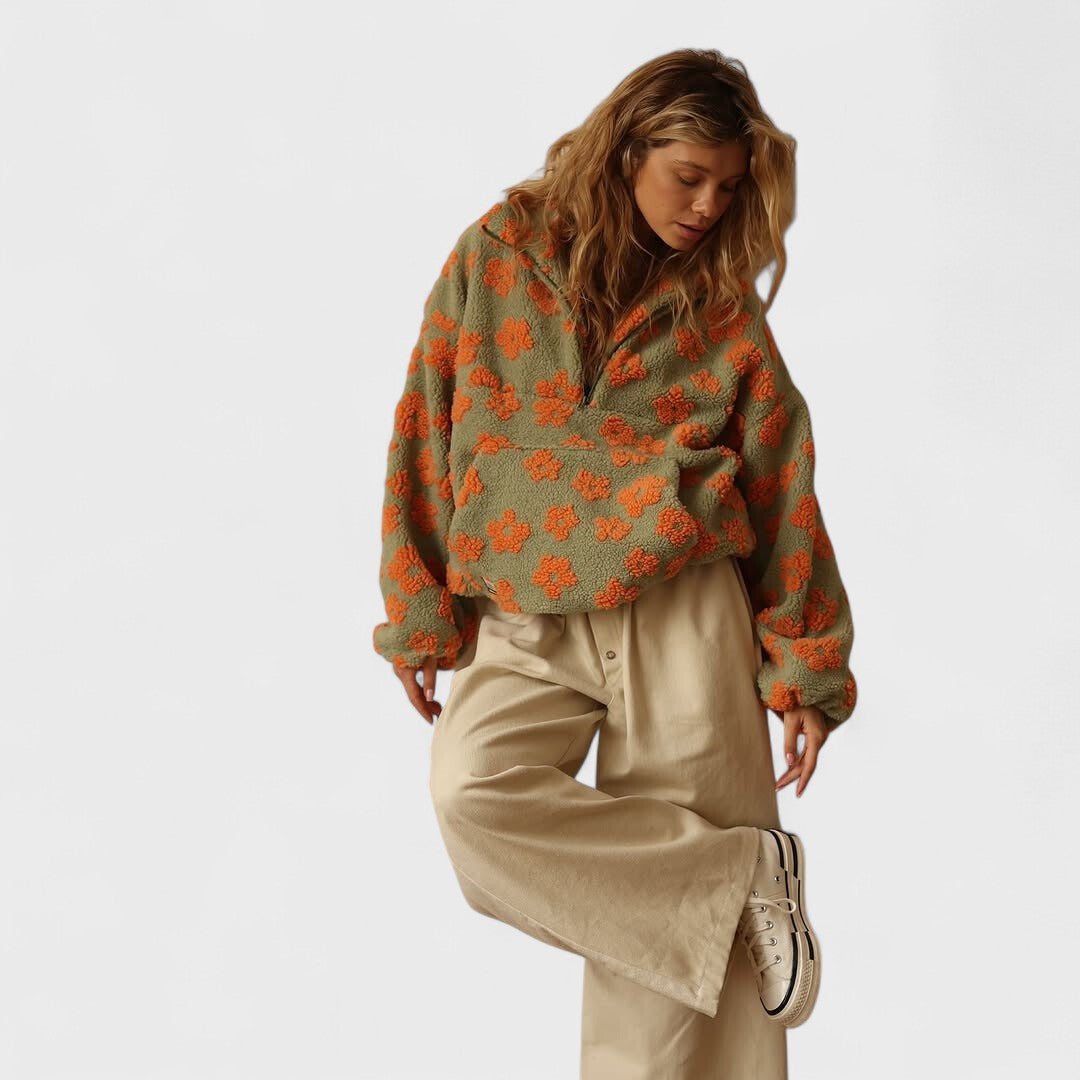 Élise | Doux Sweatshirt en Polaire Premium