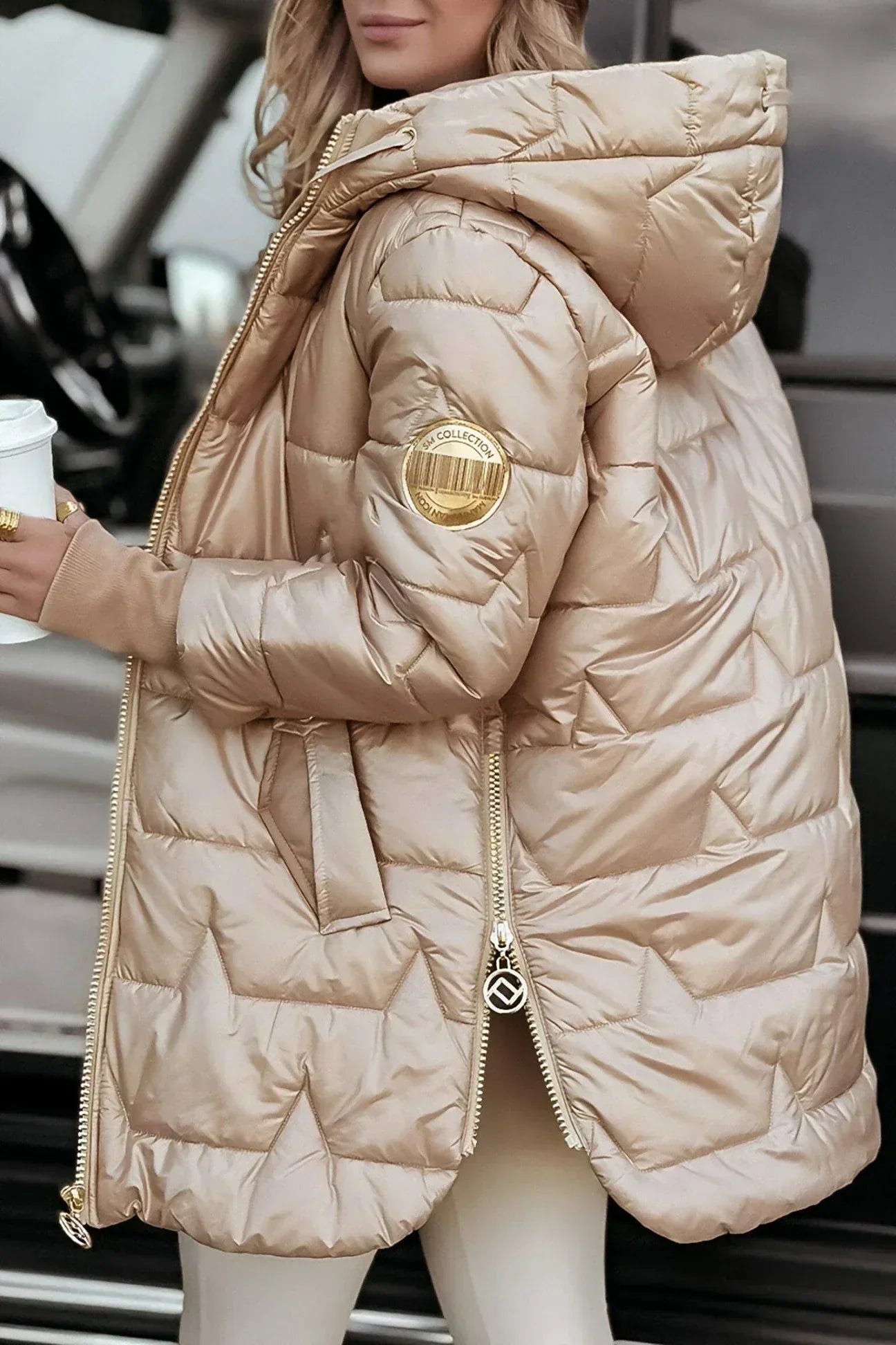 Evie | Stylish Winter Coat with Hood and Padding
