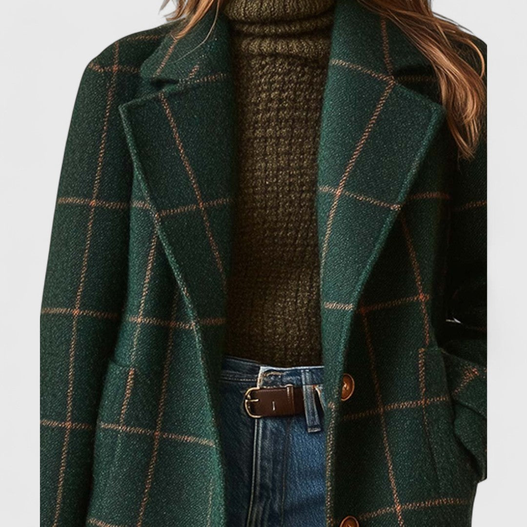 Evelyn™ | Check Coat