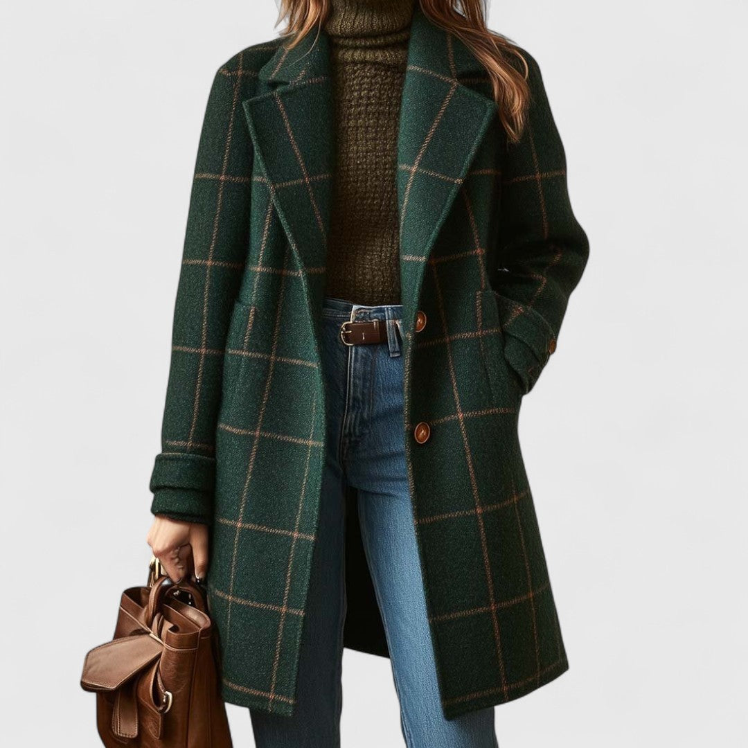 Evelyn™ | Check Coat