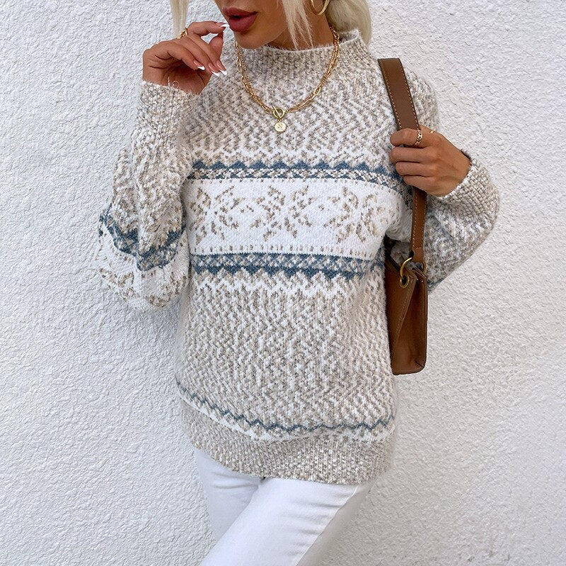Freya – Warm Fair Isle Winter Sweater