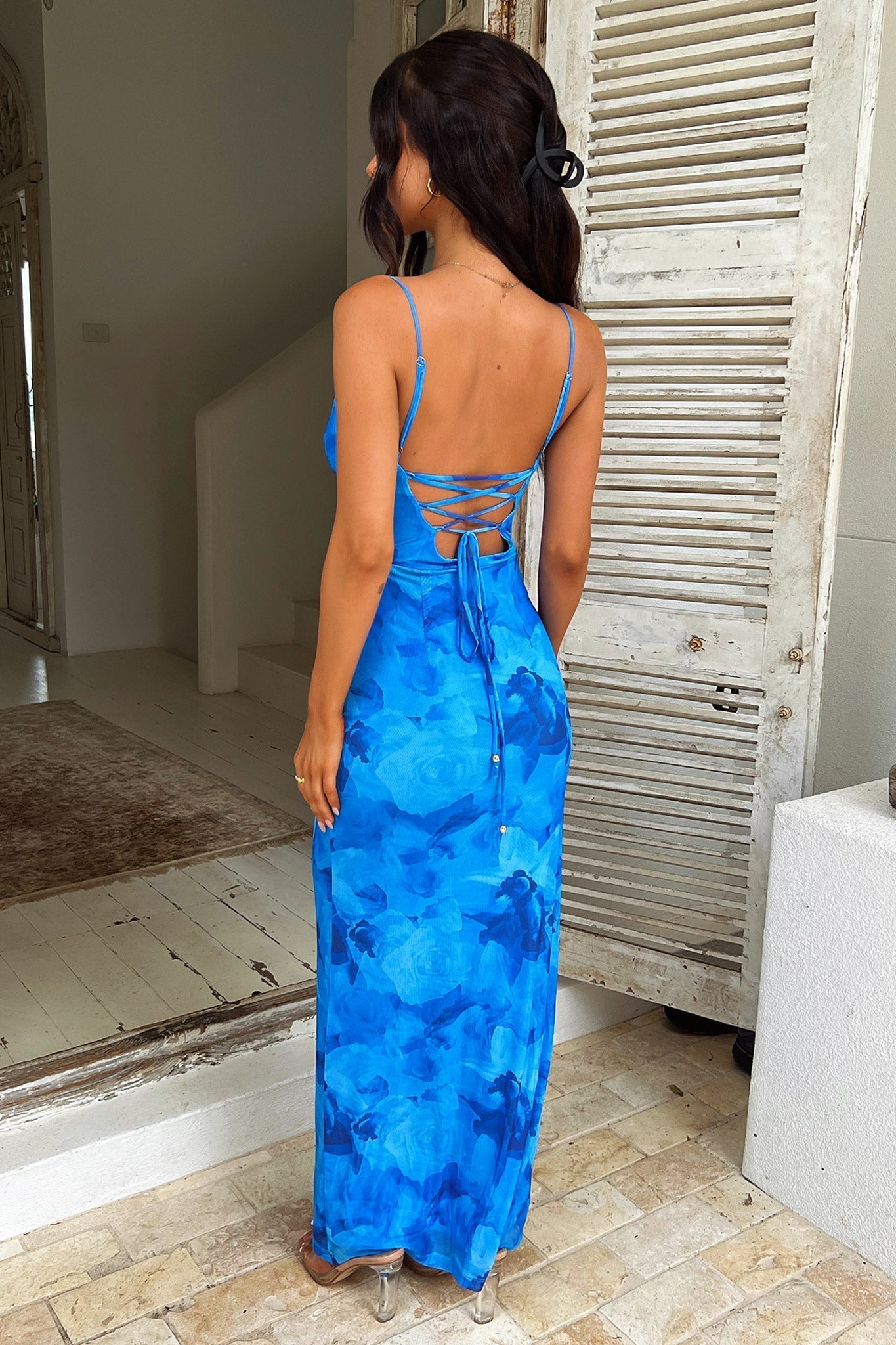 Aurelia | Kwiecista sukienka maxi