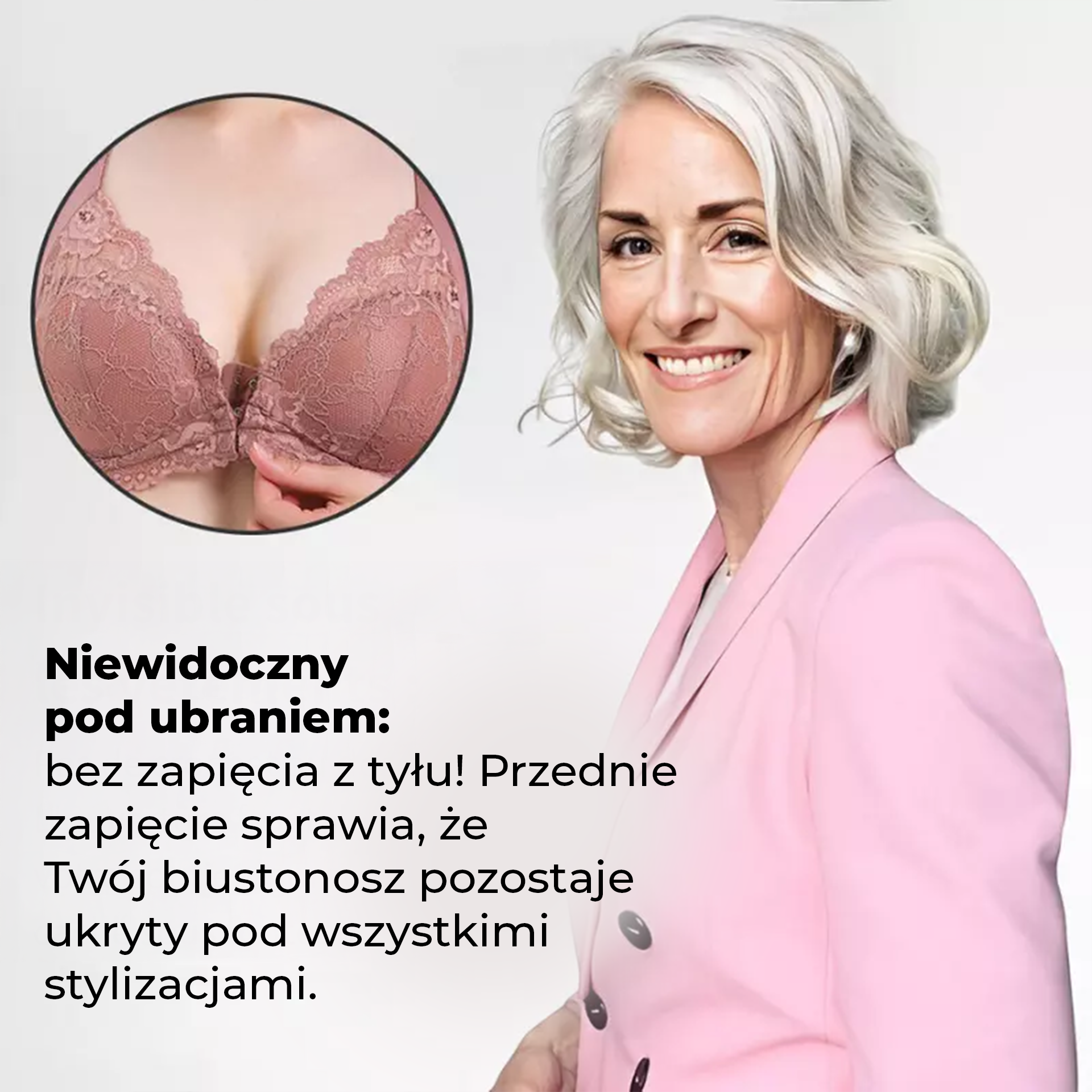 Klara | Biustonosz bez fiszbin z zapięciem z przodu