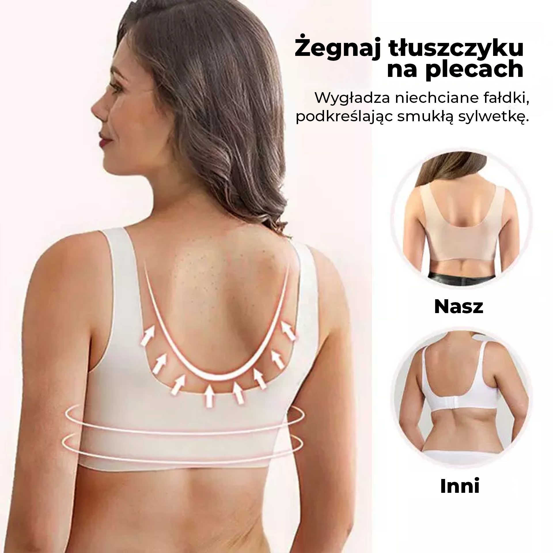 Klara | Biustonosz bez fiszbin z zapięciem z przodu