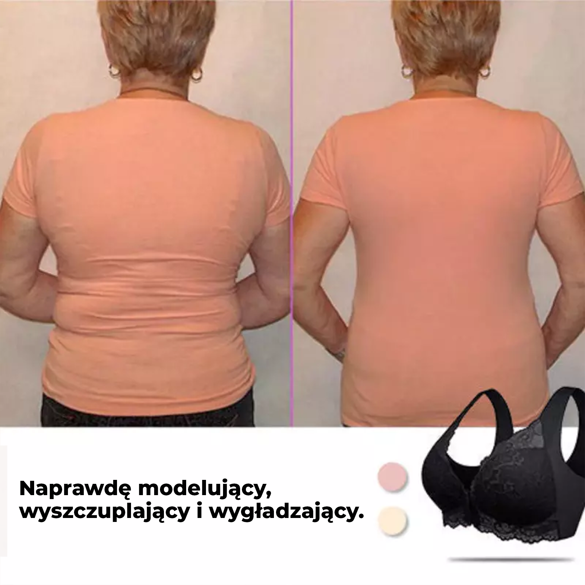 Klara | Biustonosz bez fiszbin z zapięciem z przodu